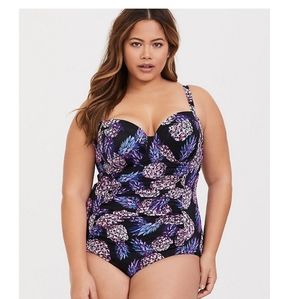 Torrid Pineapple swim suit 4R